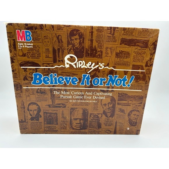 Milton Bradley Other - Ripley's Believe It or Not! Vintage 1984 Milton Bradley Trivia Game Complete